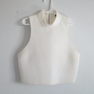 Express White Crop Top